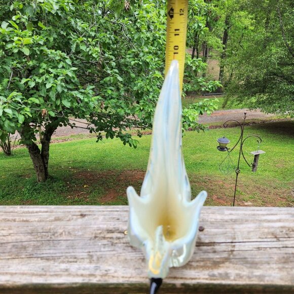 Vintage Murano Style Sommerso Art Glass Bird Sculpture With Gold Flecks And Opal - Picture 2 of 10